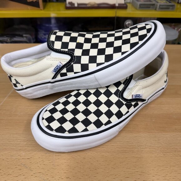 Vans Mens Classic 500714 Black Casual Shoes Sneakers Size 9 With Box EUC - Picture 2 of 6